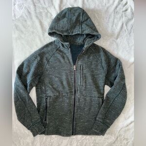 men’s Lululemon Scuba Green Zip-Up Hoodie